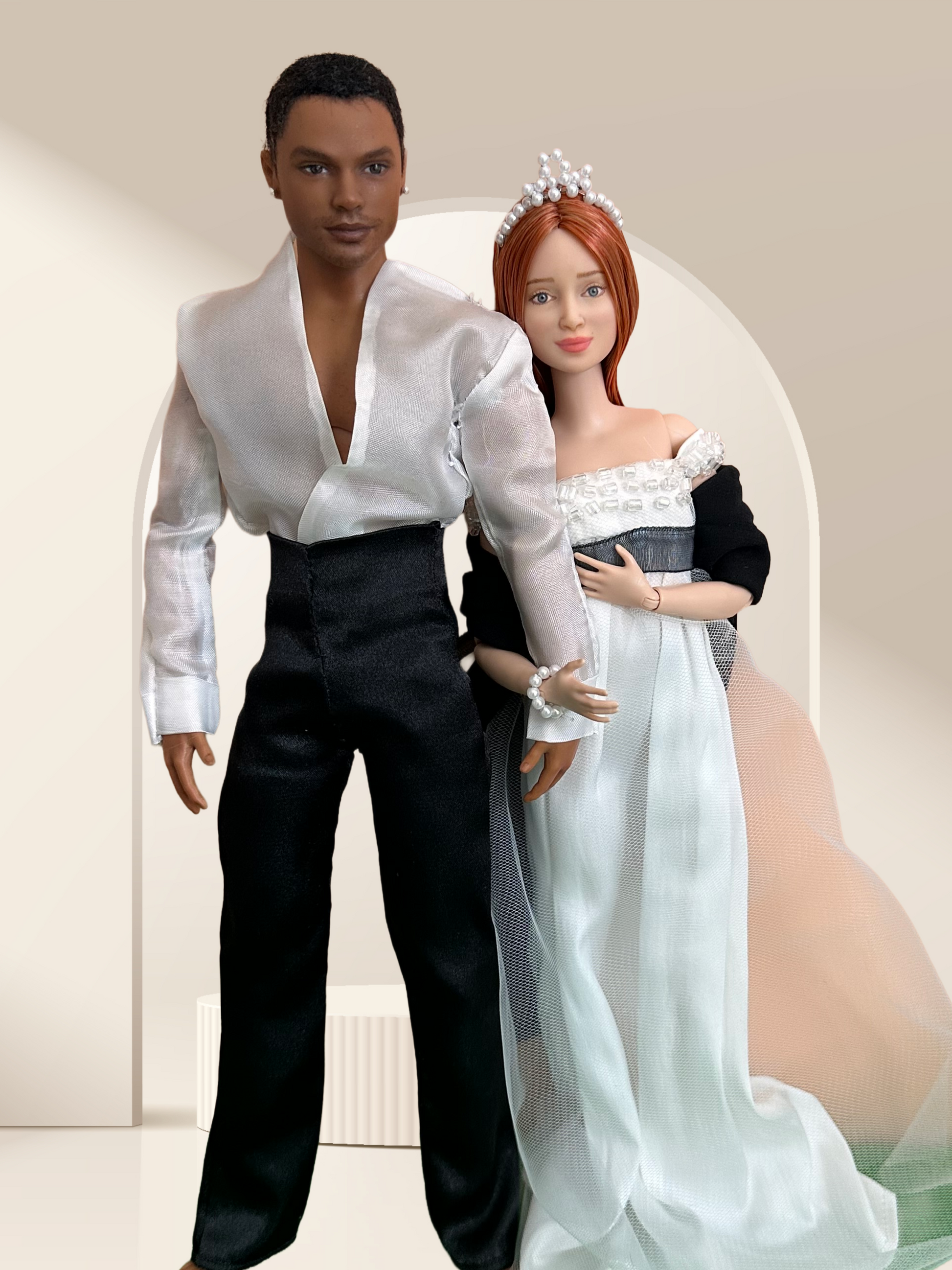 Duke and Duchess Costume Fashion Dolls – Handmade Collector’s Set
