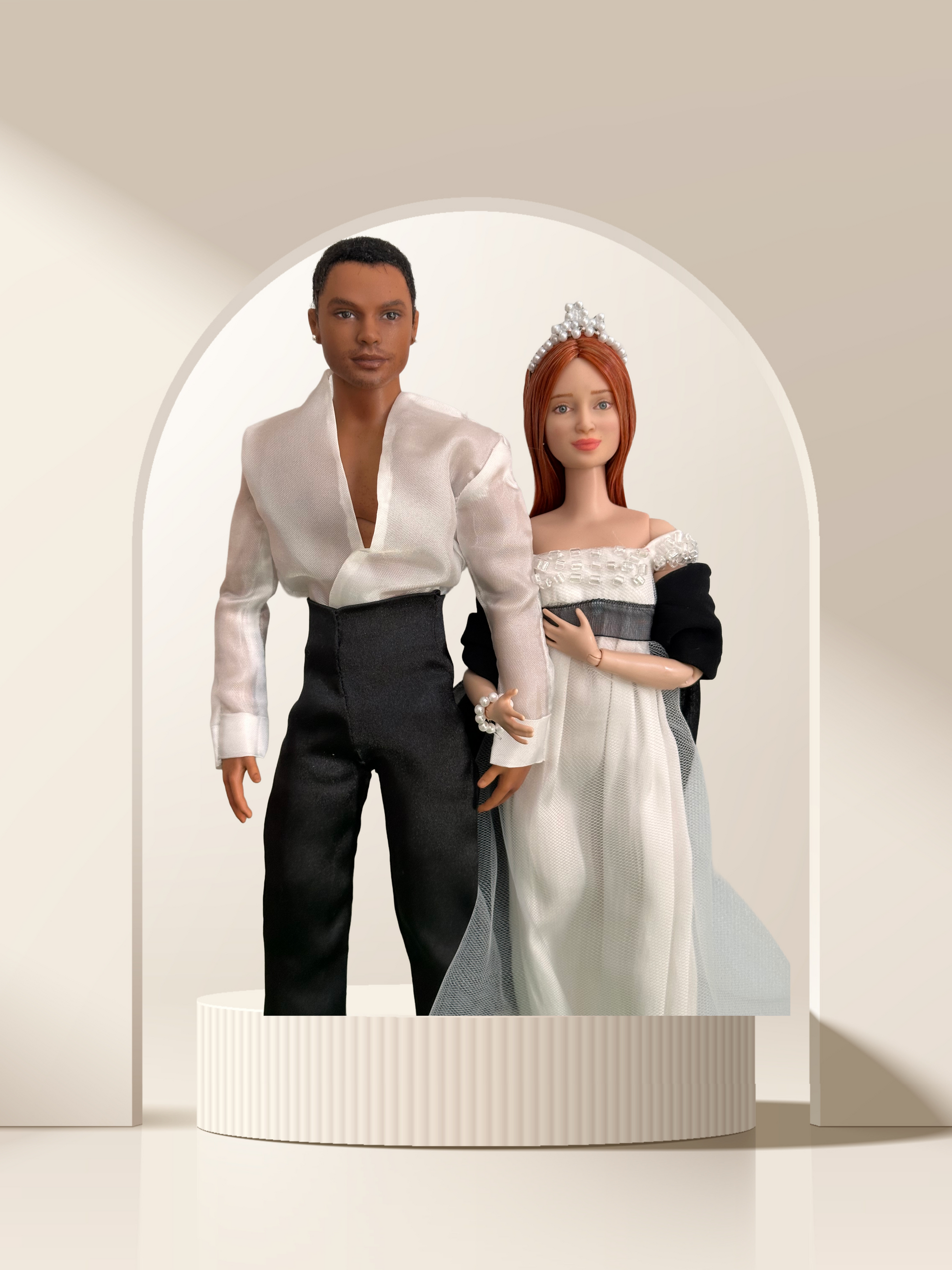 Duke and Duchess Costume Fashion Dolls – Handmade Collector’s Set