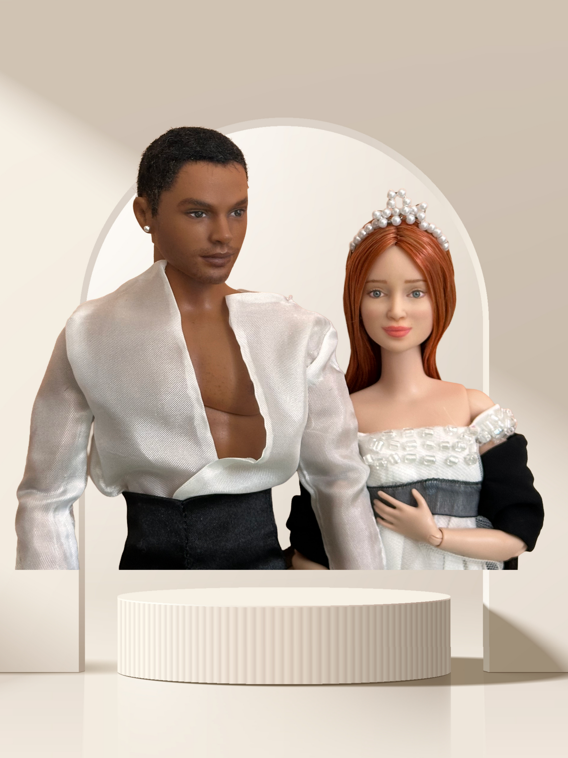 Duke and Duchess Costume Fashion Dolls – Handmade Collector’s Set