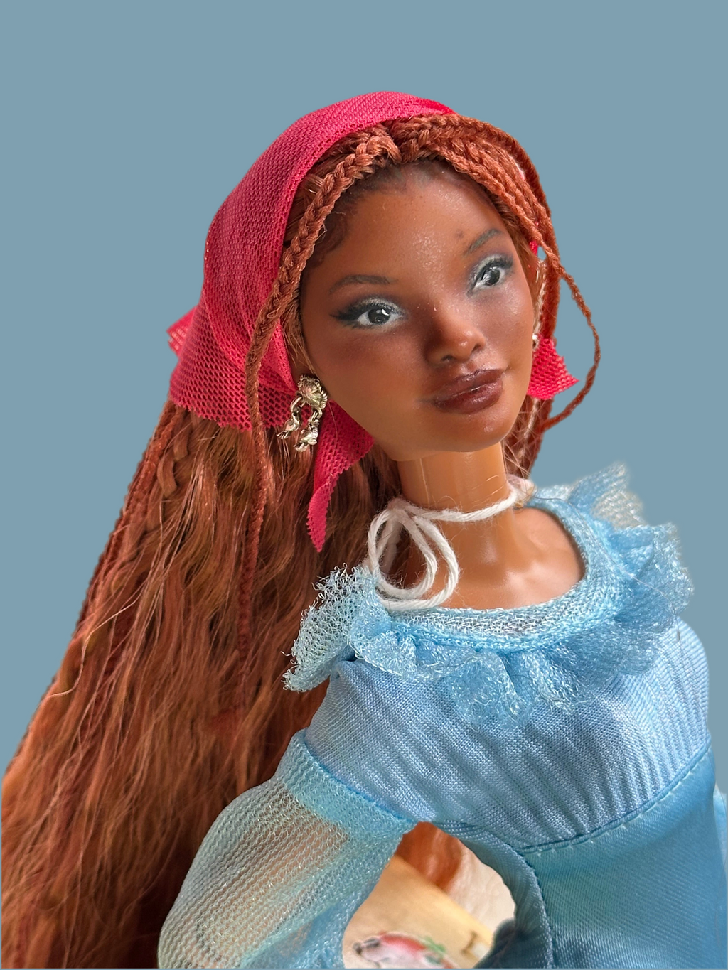 OOAK Mermaid Repaint Doll: Petite Articulated Collector Doll