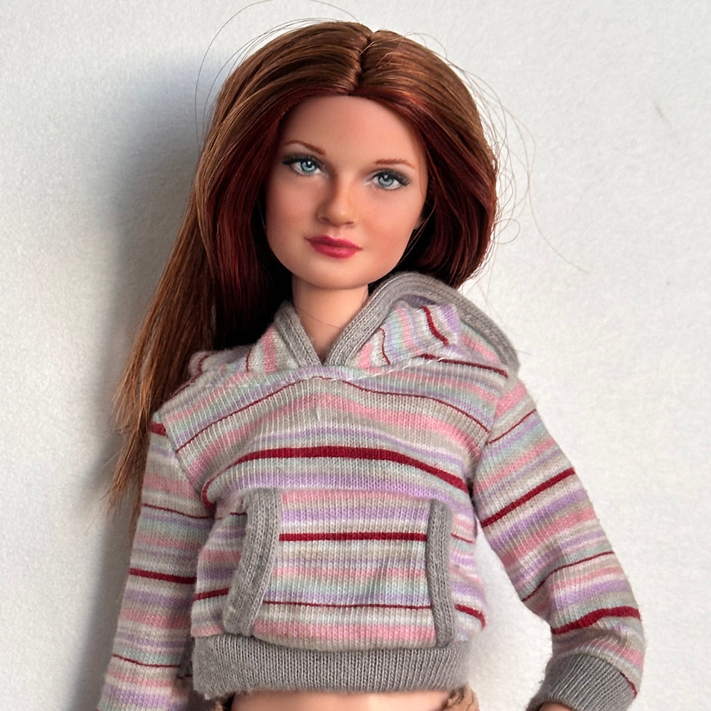 Custom Repainted Character Doll: 1/6 Scale Articulated Vintage Outfit