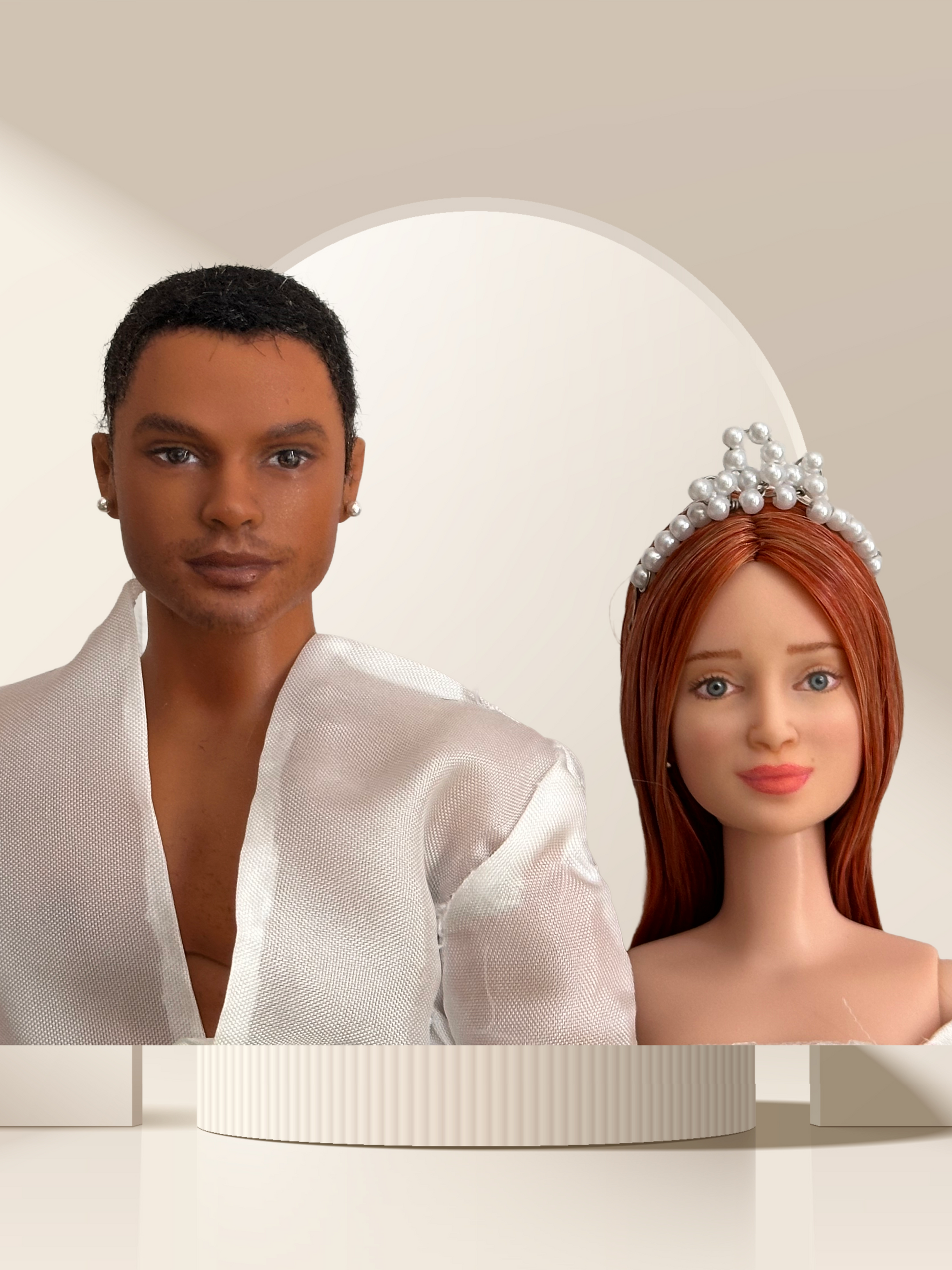 Duke and Duchess Costume Fashion Dolls – Handmade Collector’s Set