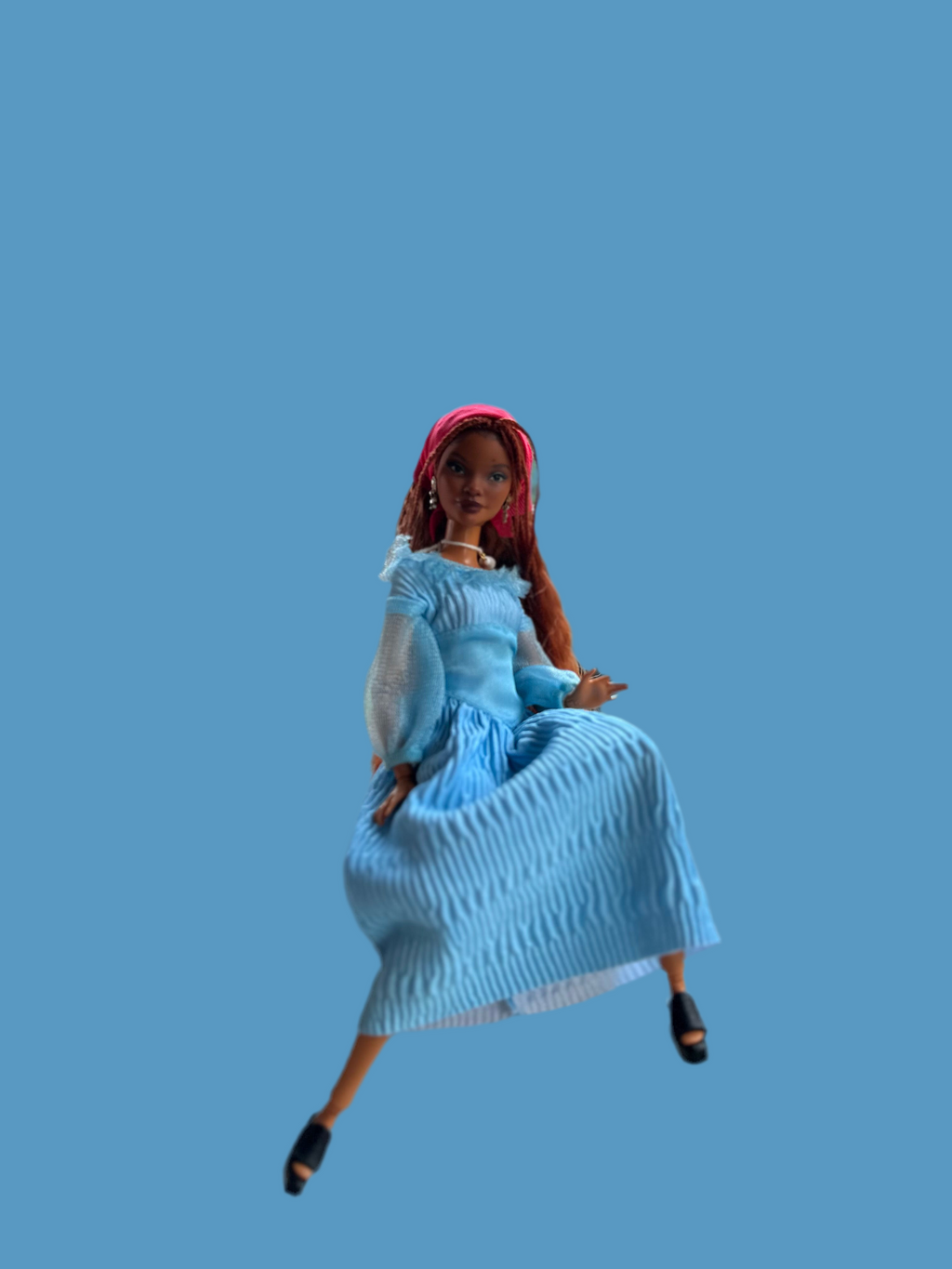 OOAK Mermaid Repaint Doll: Petite Articulated Collector Doll