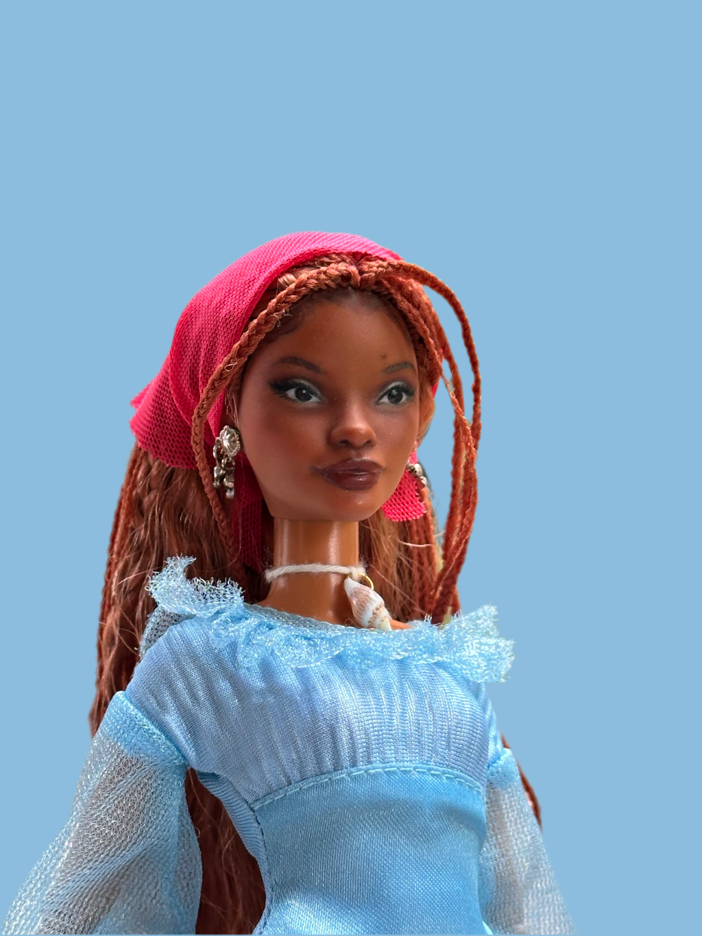 OOAK Mermaid Repaint Doll: Petite Articulated Collector Doll