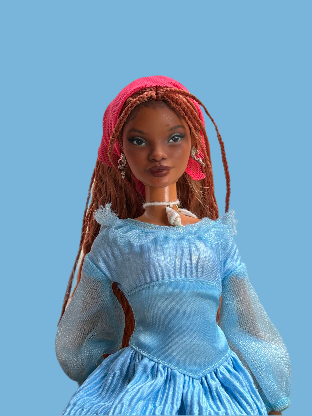 OOAK Mermaid Repaint Doll: Petite Articulated Collector Doll