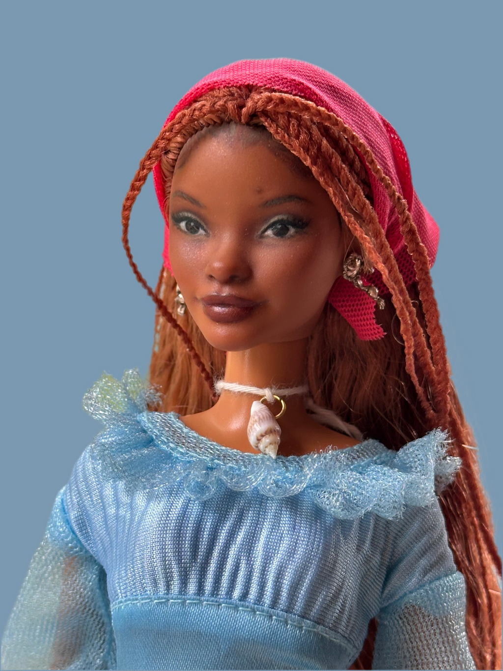 OOAK Mermaid Repaint Doll: Petite Articulated Collector Doll