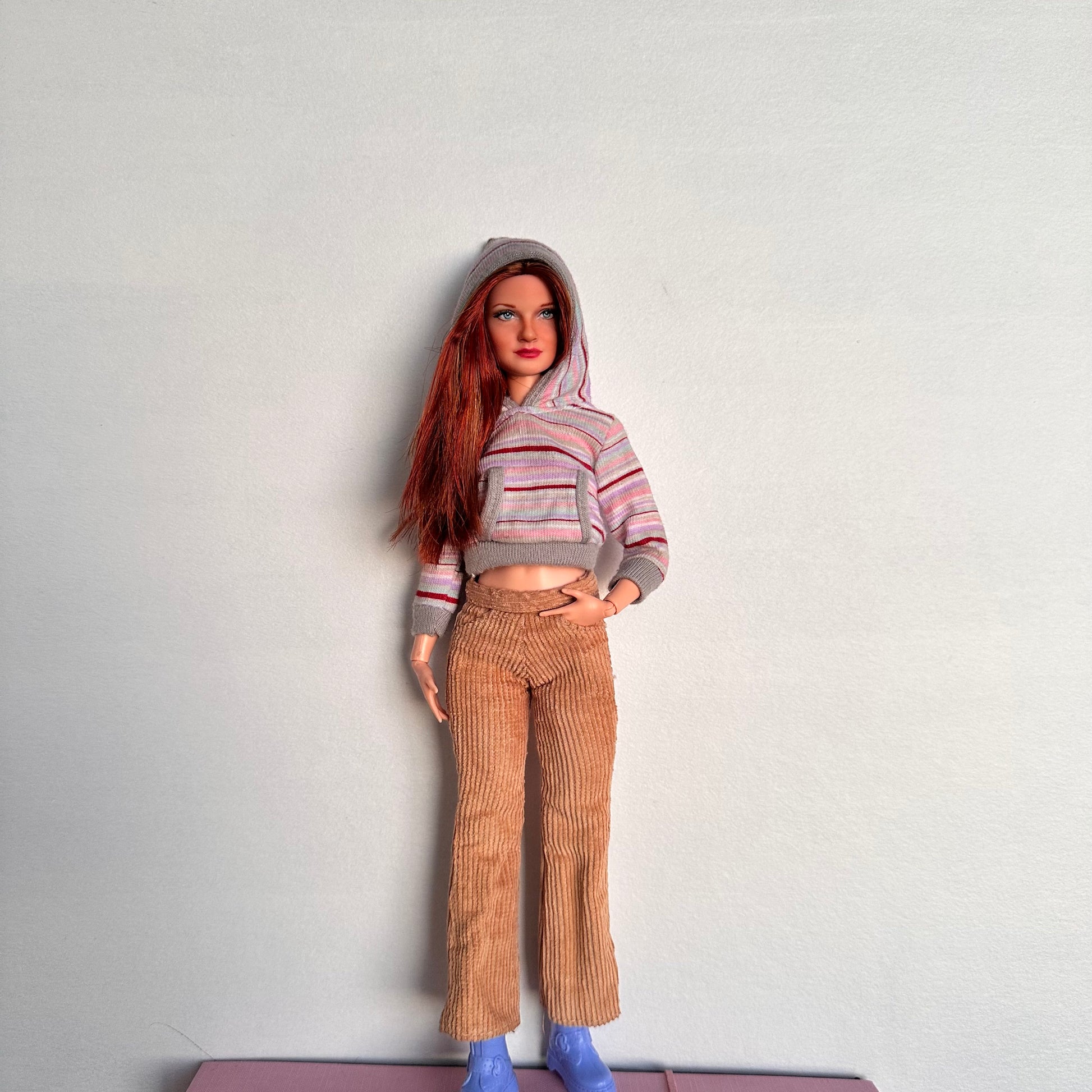 Custom Repainted Character Doll: 1/6 Scale Articulated Vintage Outfit