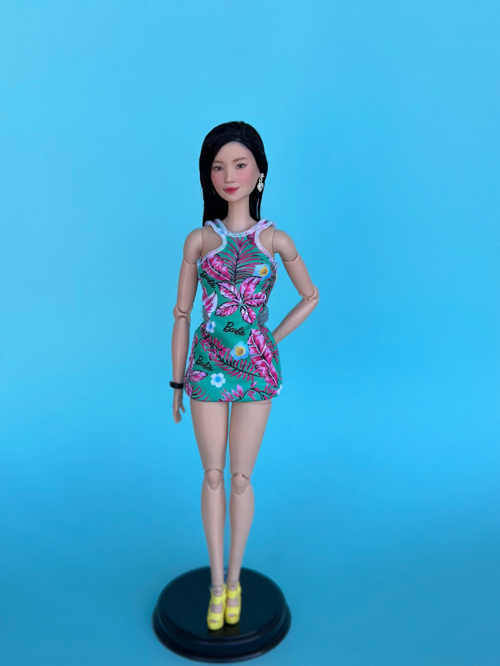 Custom dolls • Art dolls • Ooak Asian  Fashion Doll Hand Painted with Fully Articulated Body