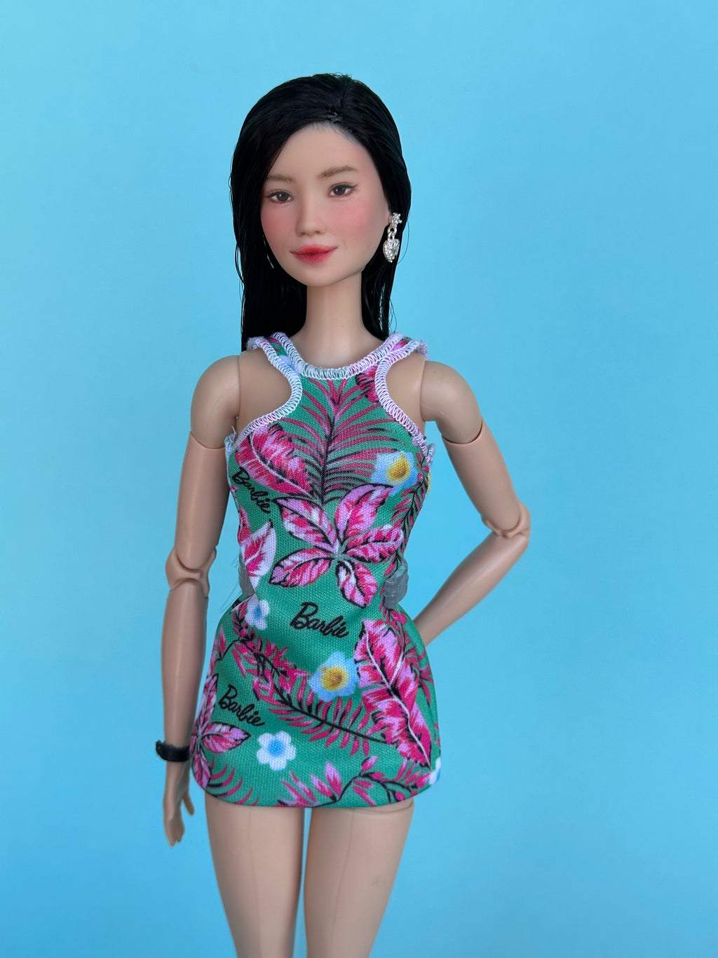 Custom dolls • Art dolls • Ooak Asian  Fashion Doll Hand Painted with Fully Articulated Body