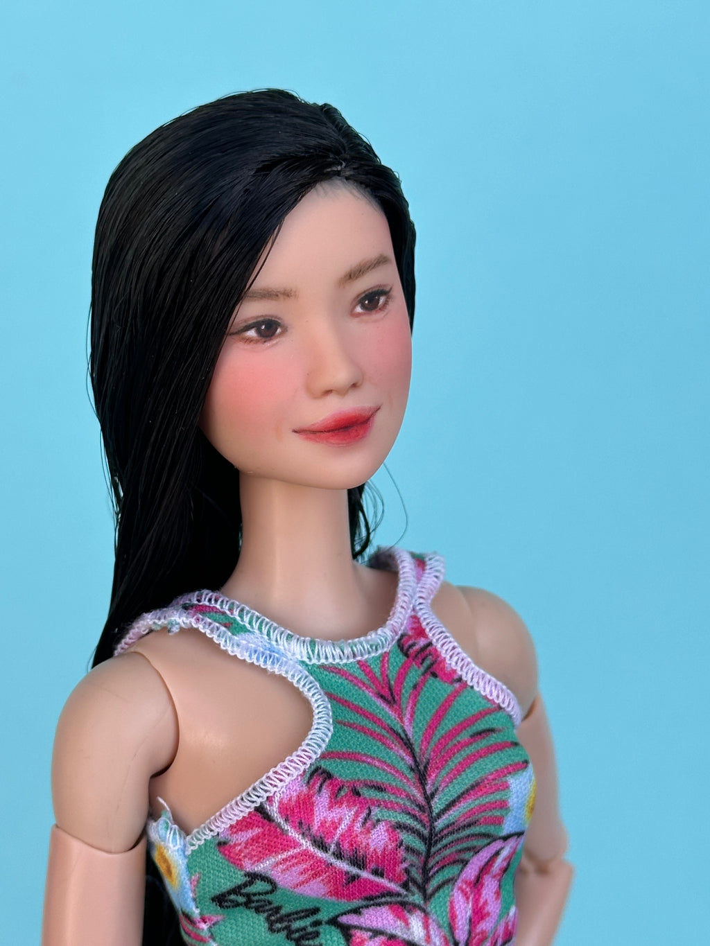 Custom dolls • Art dolls • Ooak Asian  Fashion Doll Hand Painted with Fully Articulated Body